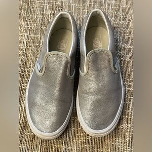 Womens Silver Vans